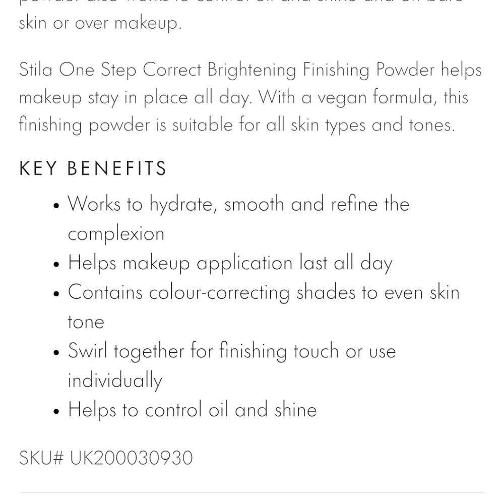 Stila new one