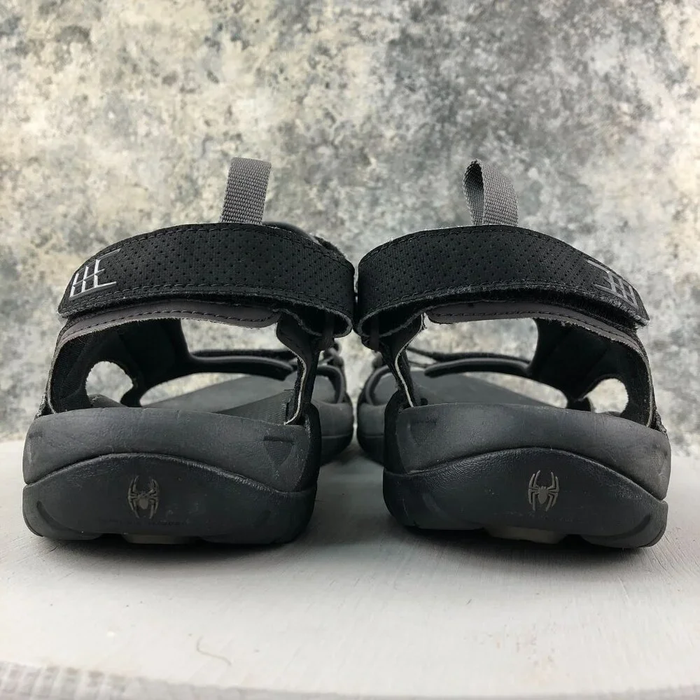 Teva Men's Size 13 Minam Black Open Toe Easy Hook & Loop Outdoor Hiking Sandals
