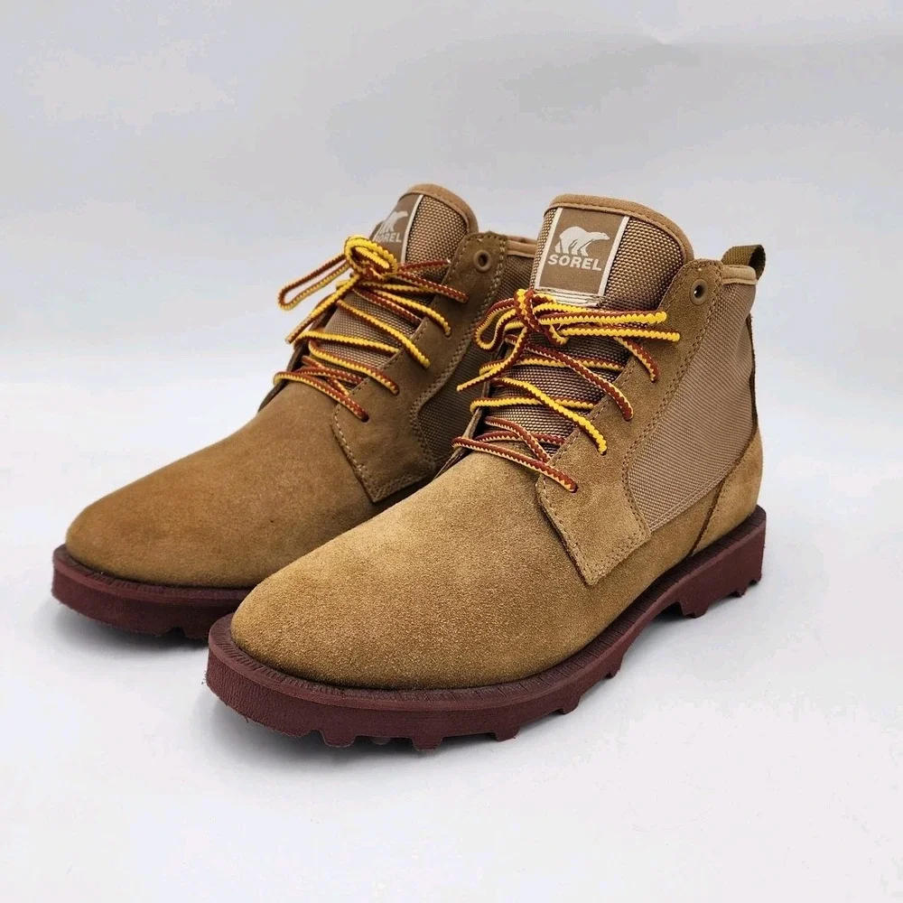 Men's Sorel Caribou OTM Chukka Waterproof Boots Shoes Size 8 Tan/Brown