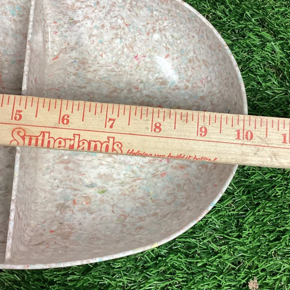 Vintage Mid Century Melmac Divided Bowl Dish