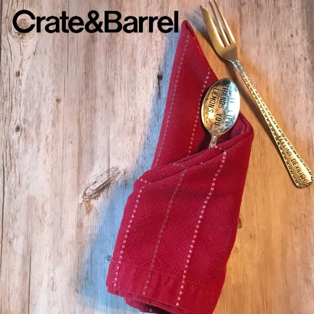 Crate & Barrel Terrazzo Napkin Set