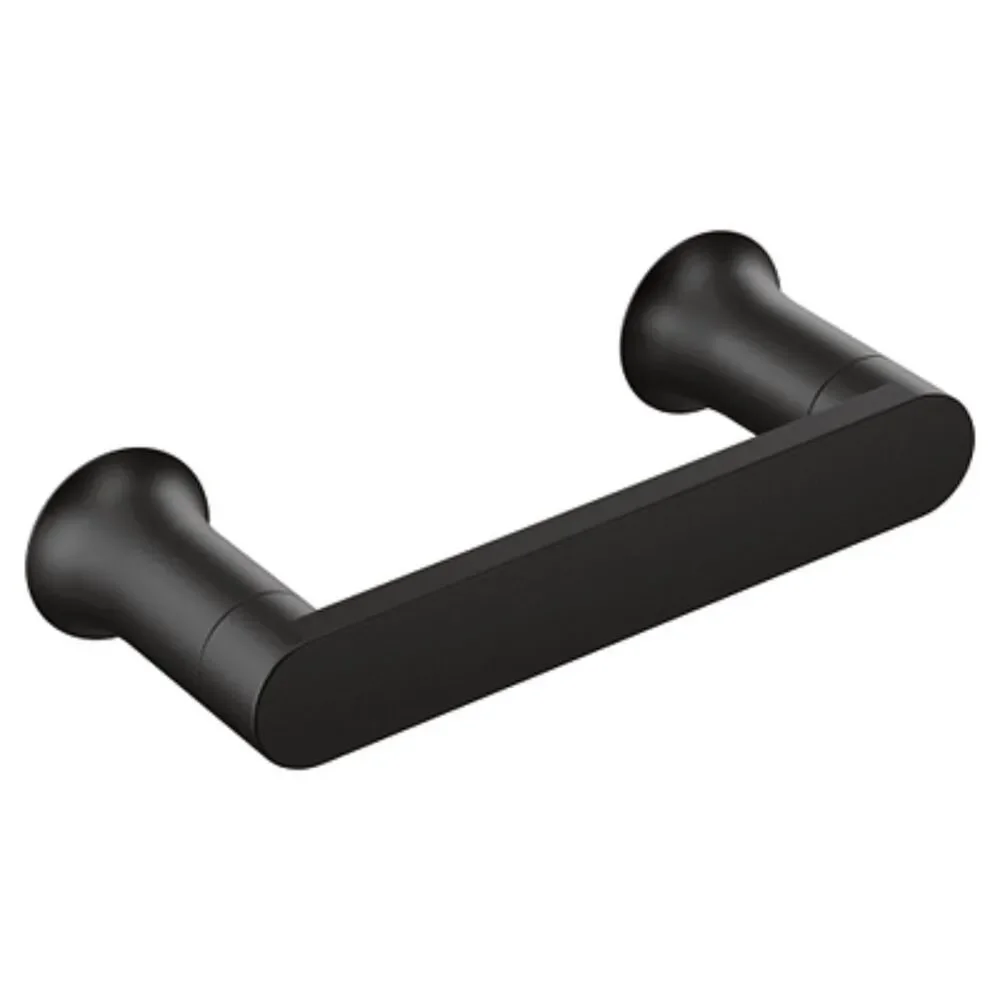 Moen Genta LX Pivoting Toilet Paper Holder Matte Black BH3808BL NEW