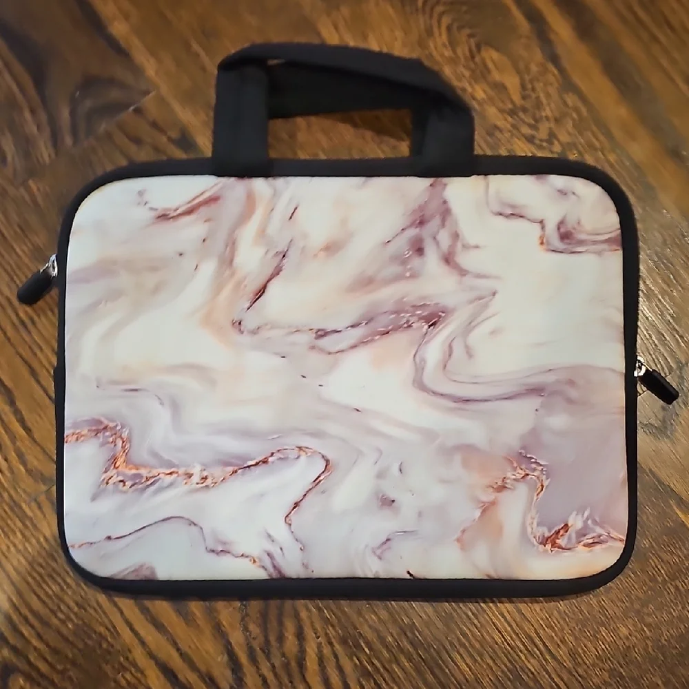 Marble Print Laptop Sleeve