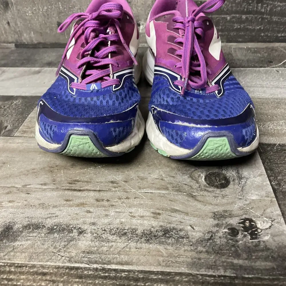 Brooks Launch 9 Lightweight Breathable Running Shoe Blue/Purple/White Womens 9