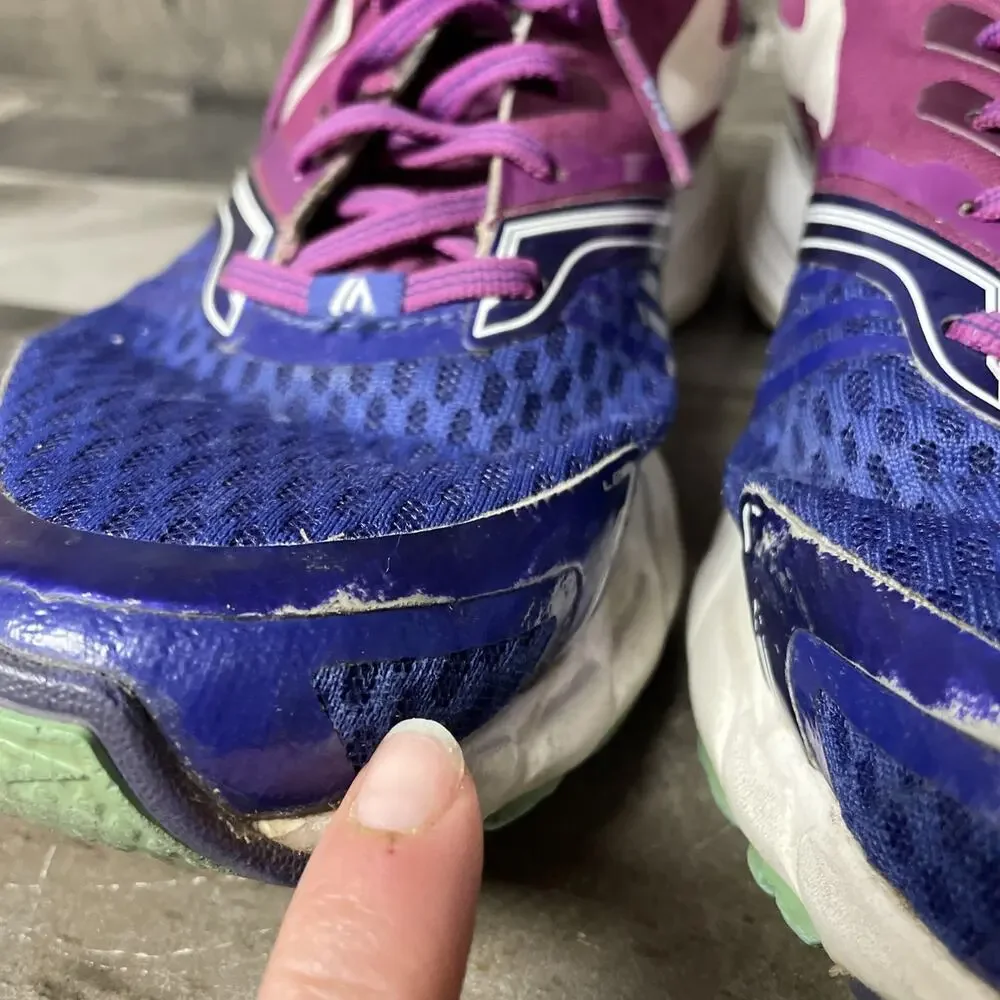 Brooks Launch 9 Lightweight Breathable Running Shoe Blue/Purple/White Womens 9