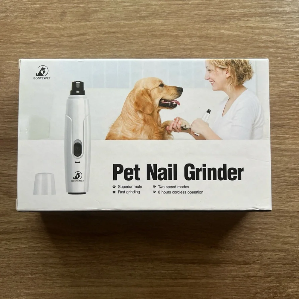 Pet Nail Grinder - White Dog and cats