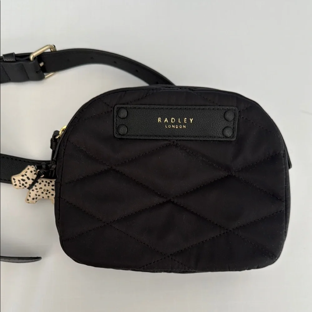 RADLEY LONDON Black Quilted Crossbody Bag with Classic Design NWOT