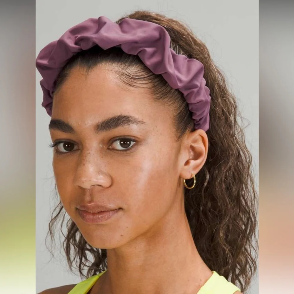 Lululemon Nulux Gathered Headband Vintage Plum