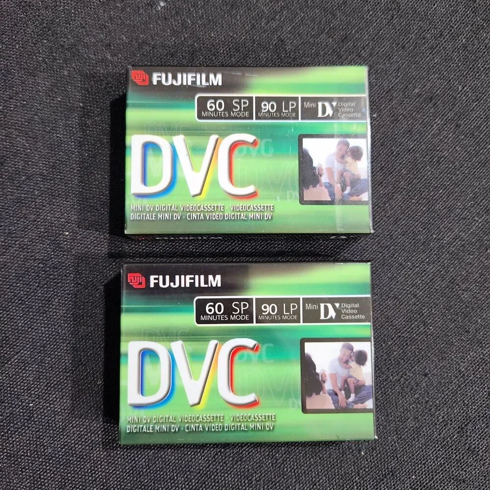 Fujifilm DVC Mini DV DVM60 60 min SP60 90 min LP90 Sealed NEW 2