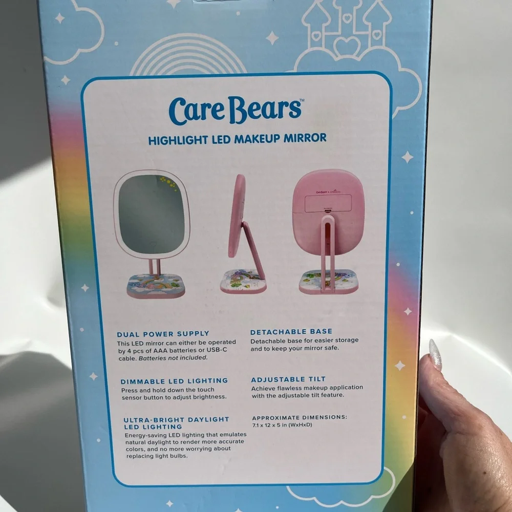 Care Bears led mirror pink