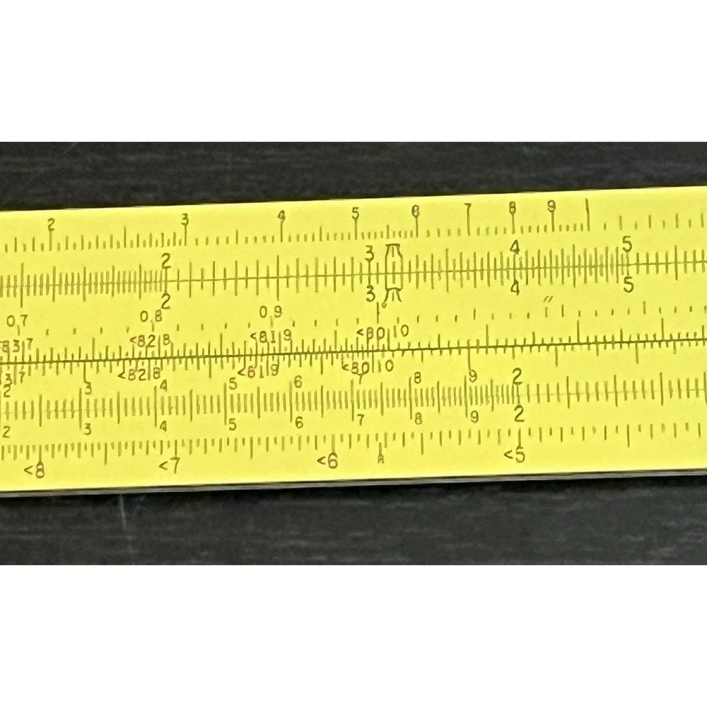Vintage Pickett N1010-ES TRIG All Metal Slide Rule With Leather Case Made In USA