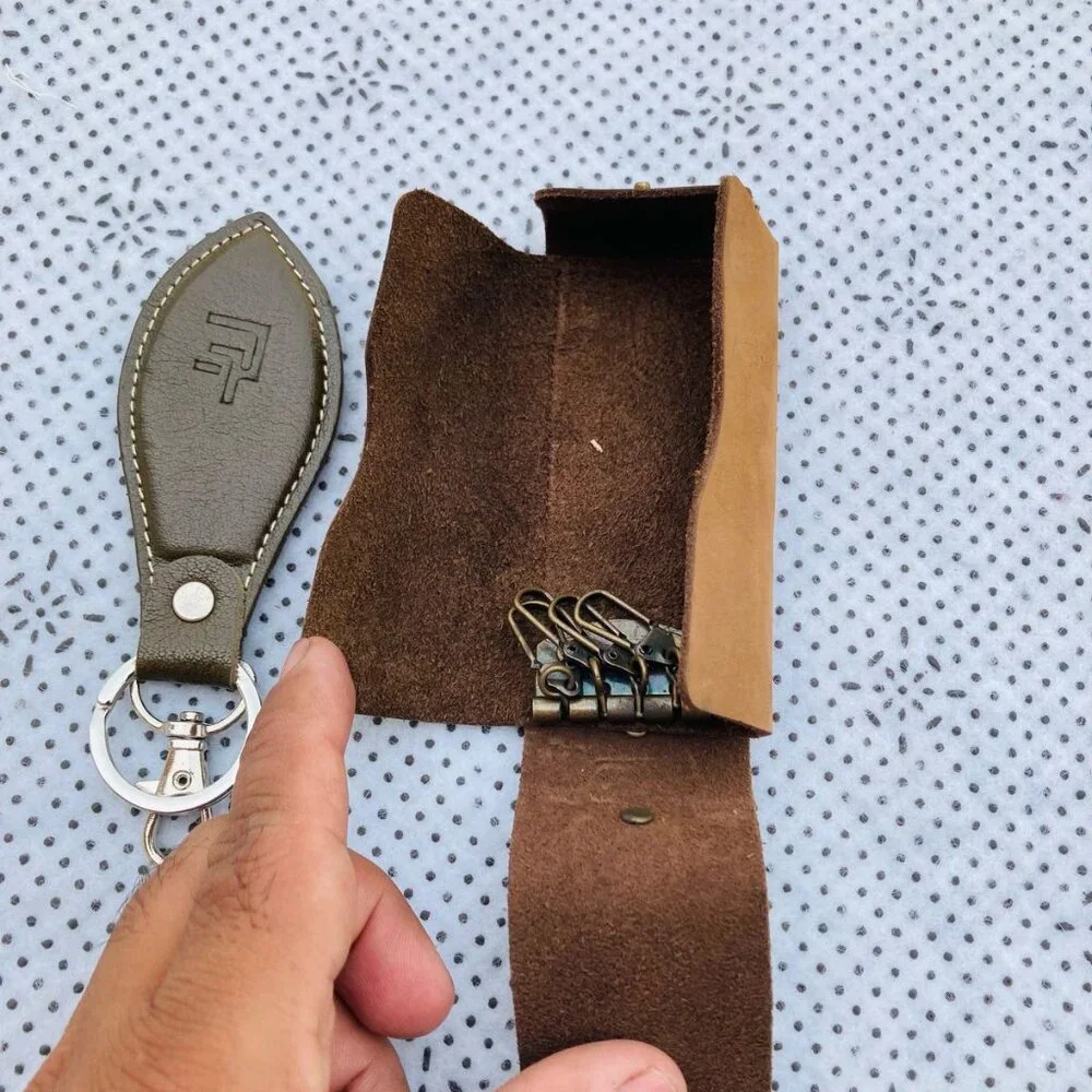 Handmade leather keys