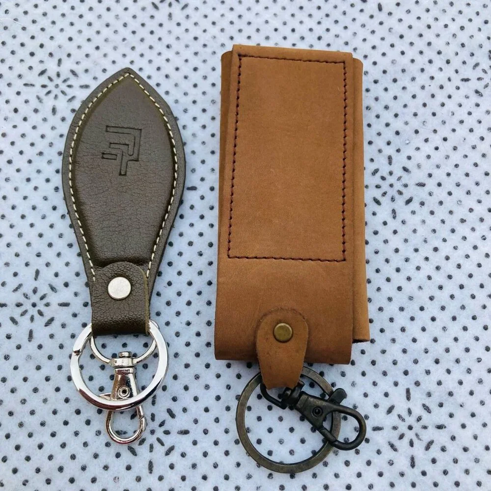Handmade leather keys