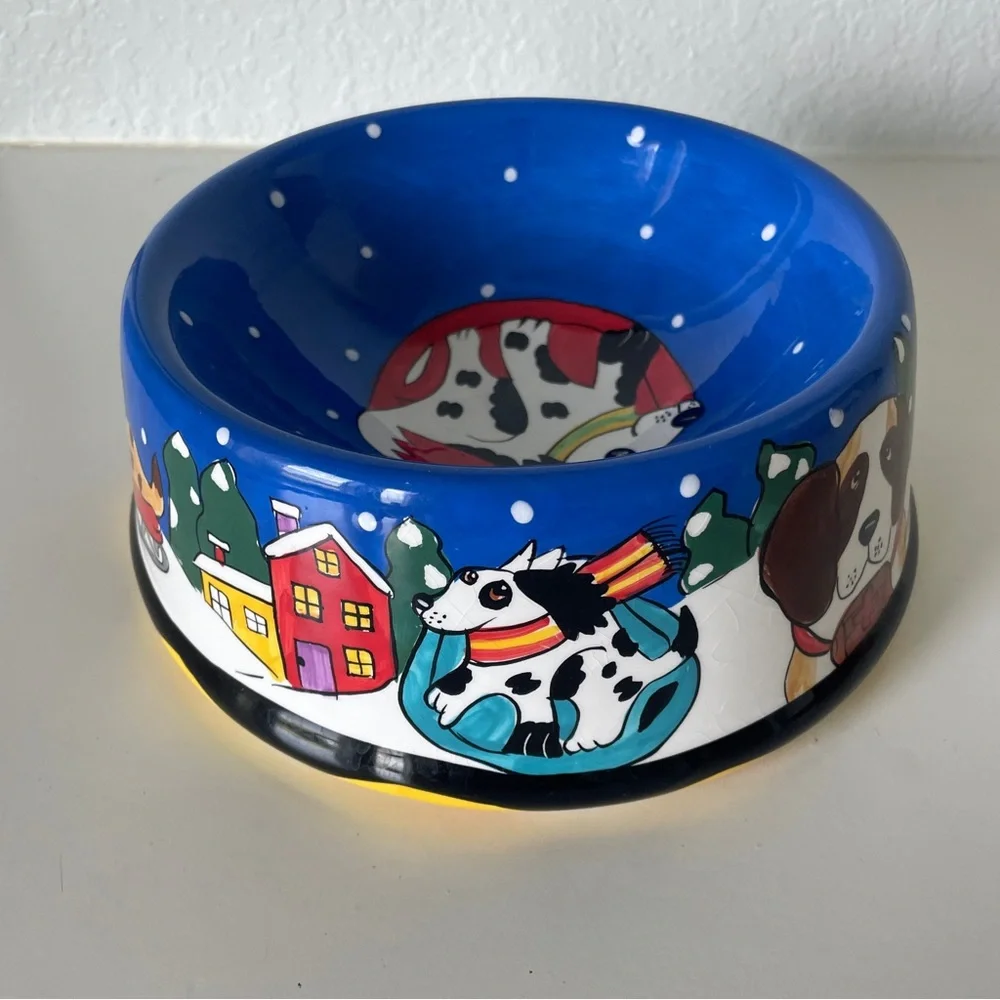 🐶RARE VINTAGE DOGZILLA BOWL CANDACE REITER 2002 EDITION 🐶
