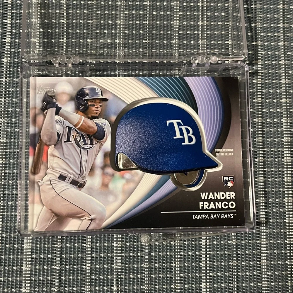 Patch Card Batting Helmet RC ⚾️ Wander Franco Rookie Baseball Card #BH-WF