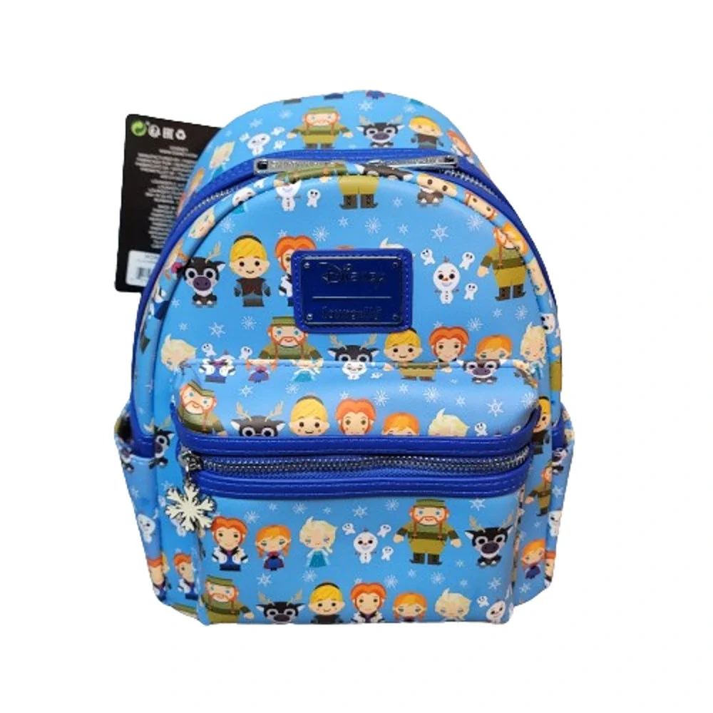 Loungefly Disney Frozen Mini Backpack All Over Design Elsa Anna Olaf Sven NEW