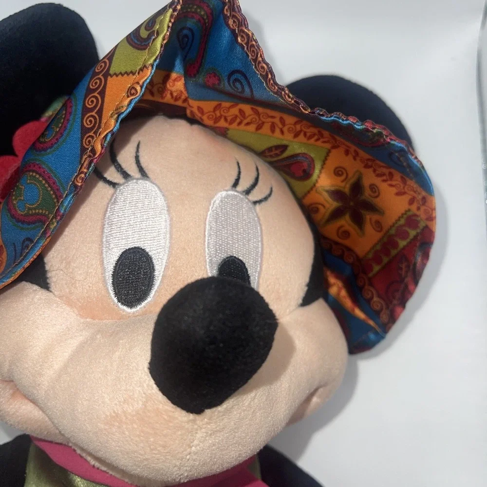 Disney Parks Bohemian Minnie Mouse plush doll 15