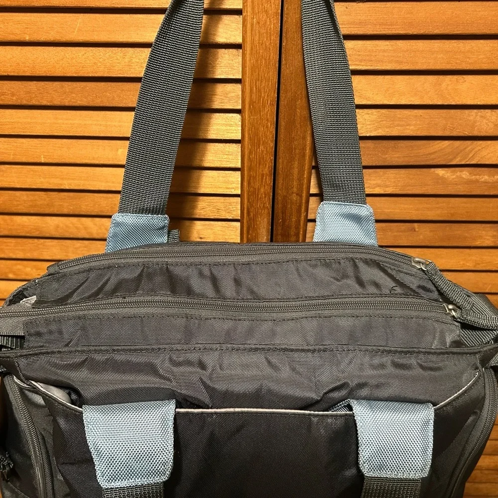 Skip Hop Black and Gray Diaper Bag