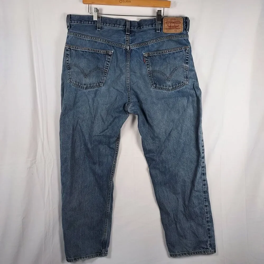 Levi’s 505 Straight Fit Jeans – Men’s W40 L30 – Classic Blue Denim