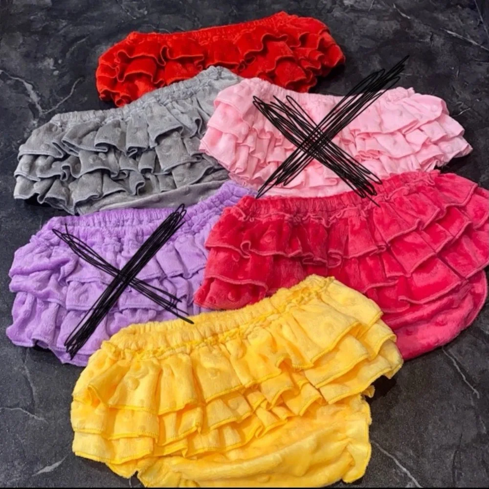 Minky Ruffle Butt Diaper Cover Bundle