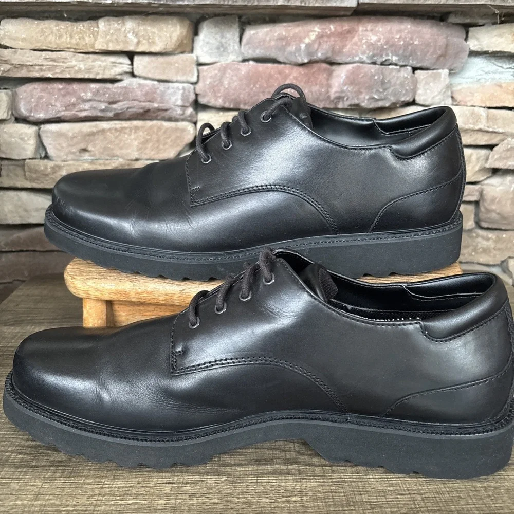 Rockport Hydro-Shield Waterproof Bk 15 Leather Oxford Shoes Men Lace-up Firm Toe