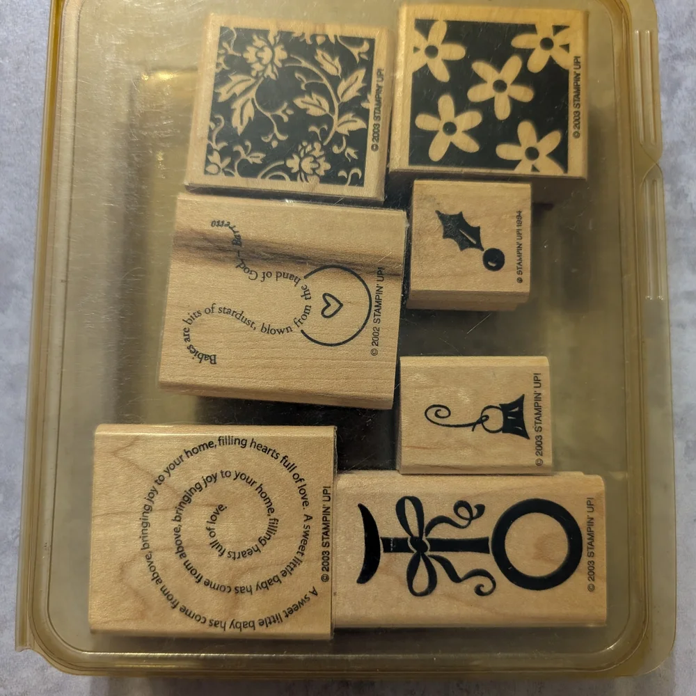 Stampin Up! set wooden