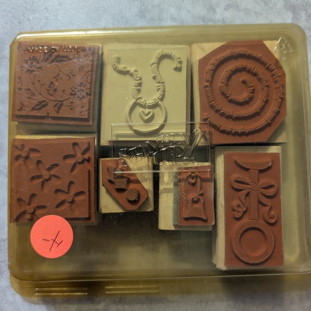 Stampin Up! set wooden