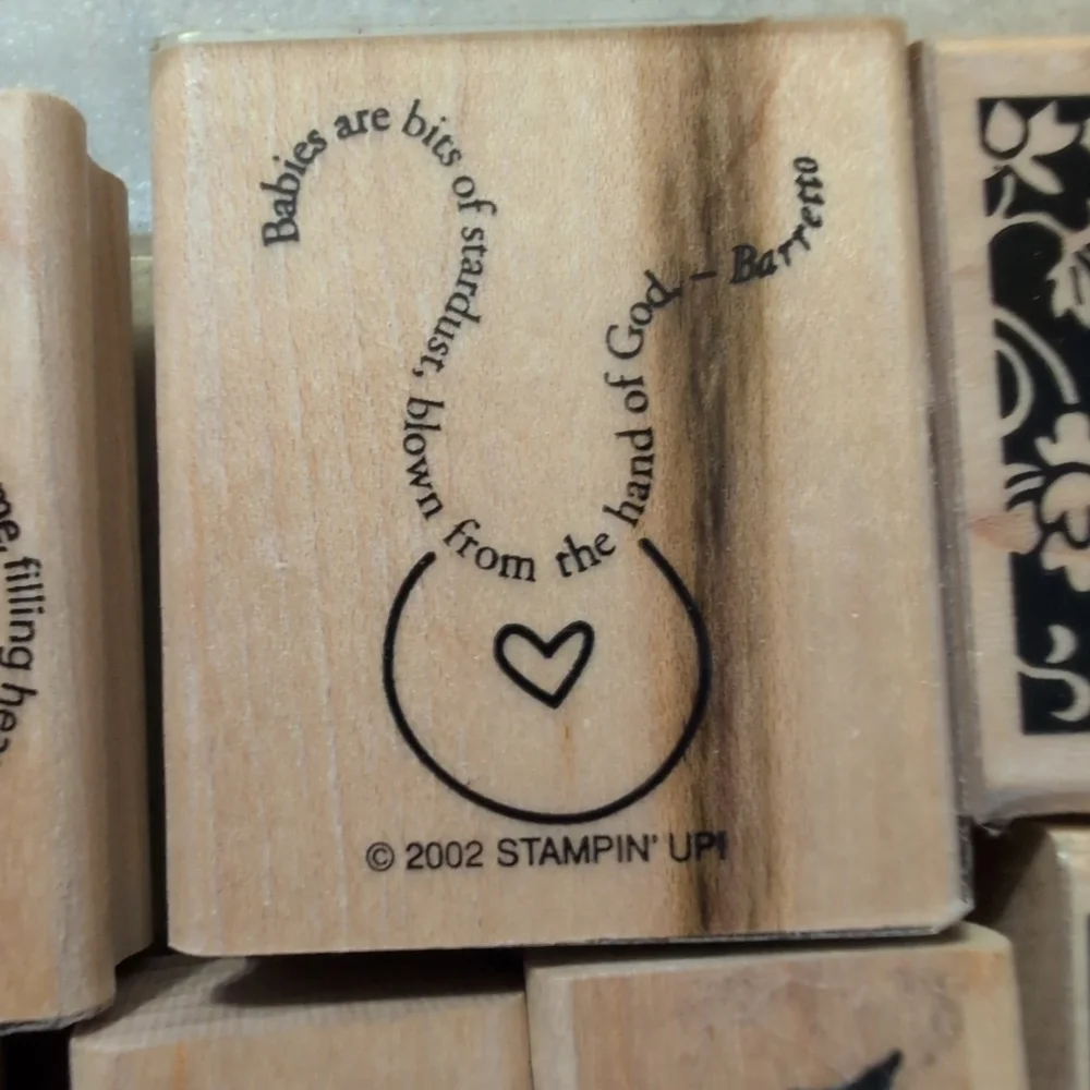 Stampin Up! set wooden