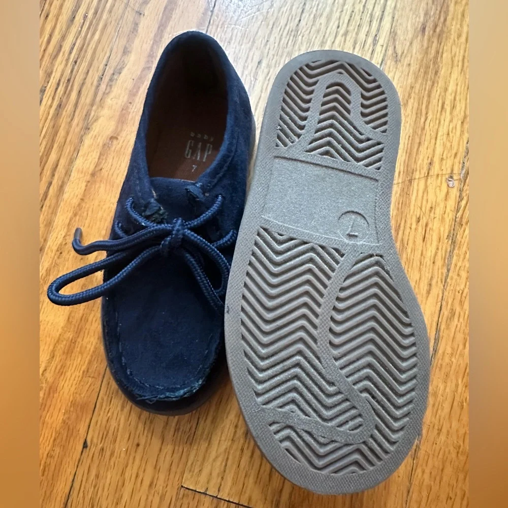 Baby Gap Boys Navy Blue Suede Loafers