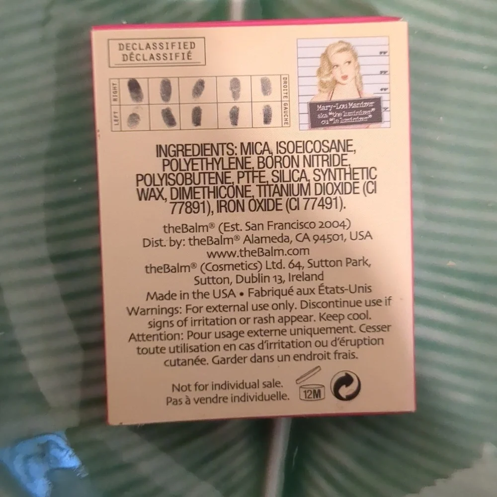 theBalm nwt eyeshadow
