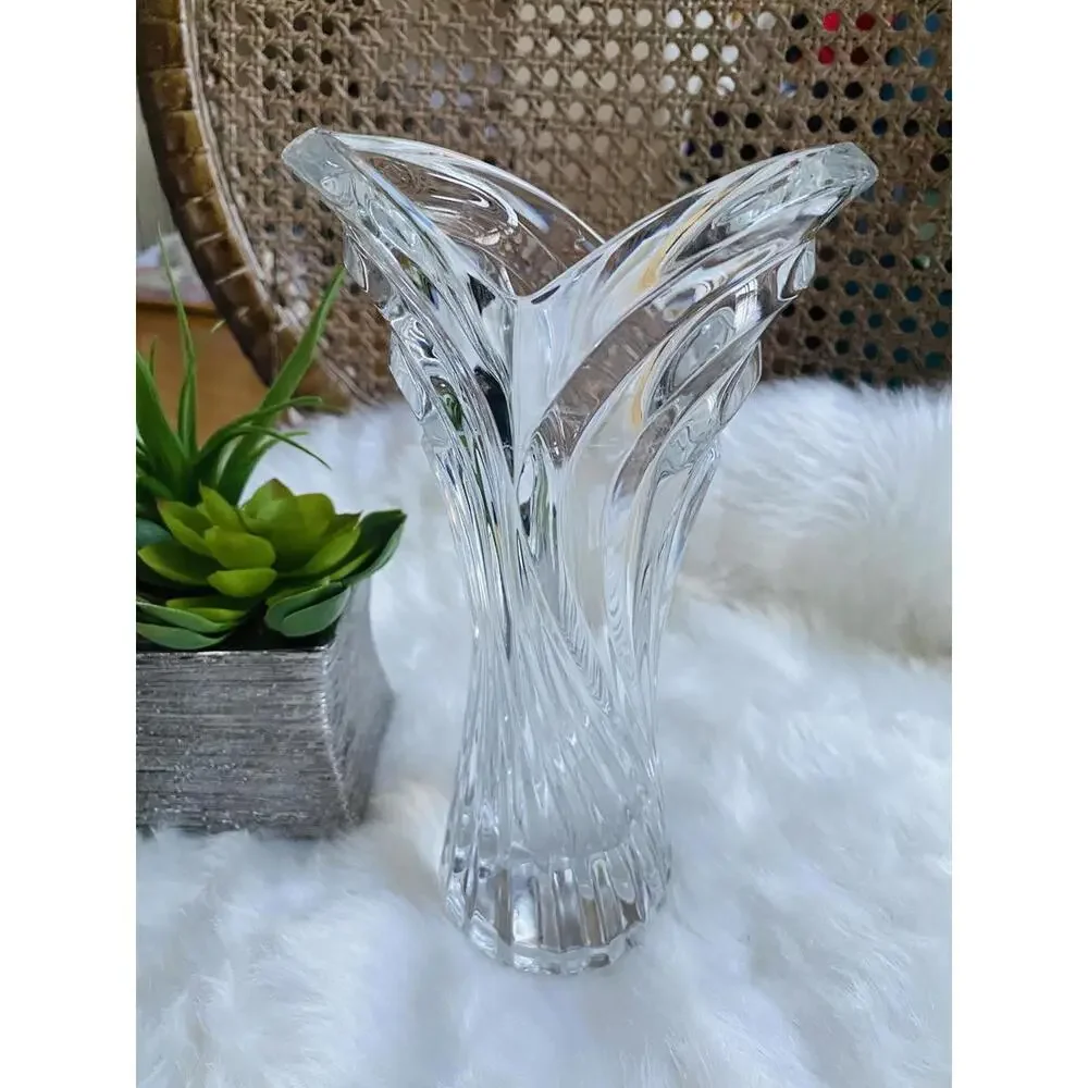 Clear Glass Decorative Vase