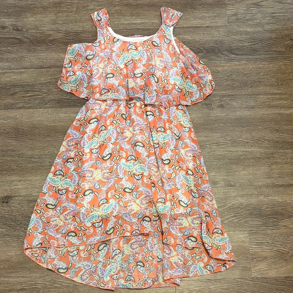 nwt girls paisley print dress