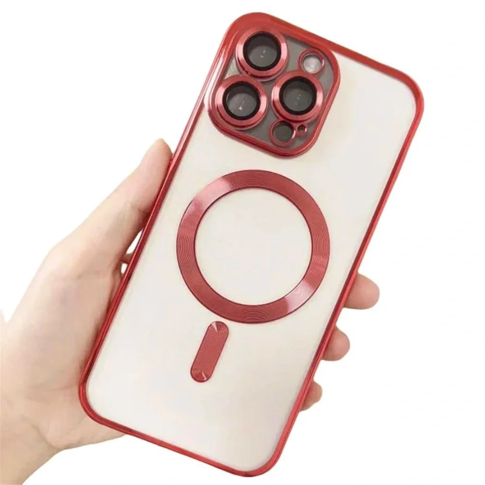 Red and White Phone Case for iPhone 16 pro max