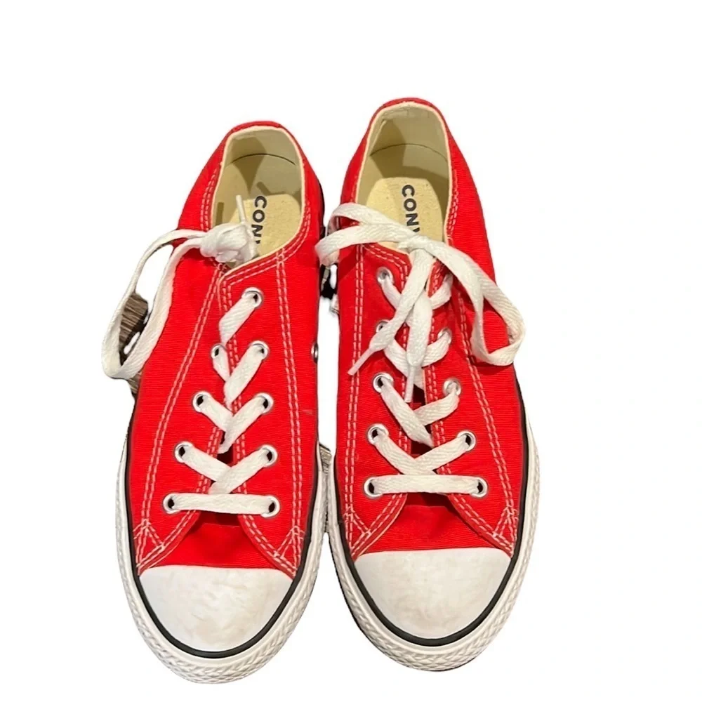 Converse red sneakers
