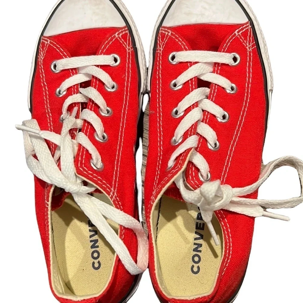 Converse red sneakers