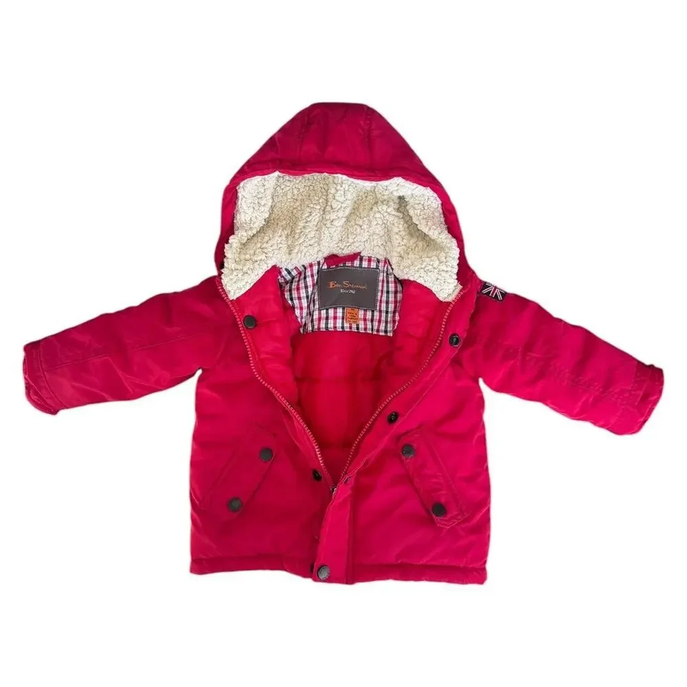Ben Sherman Baby Boys Red Outerwear Jacket - Size 18 months