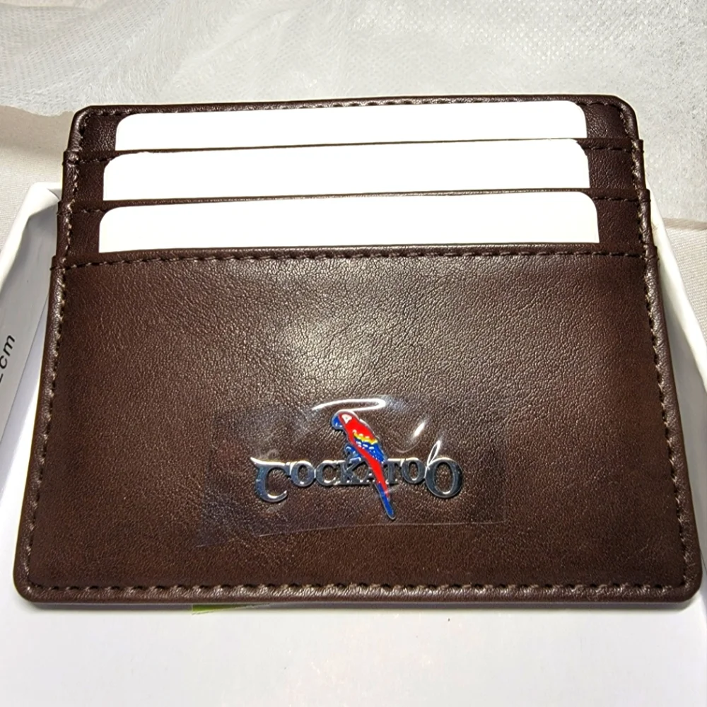 Cockatoo leather card