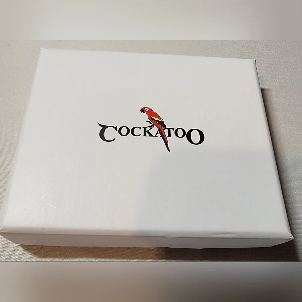 Cockatoo leather card