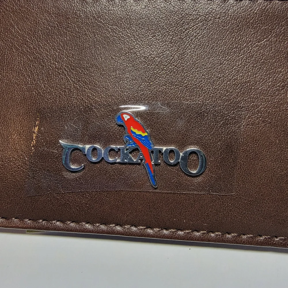 Cockatoo leather card