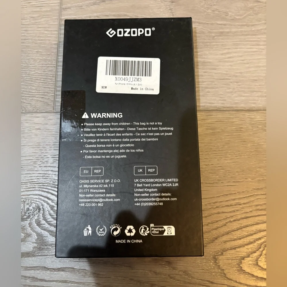 OZOPO pack screen