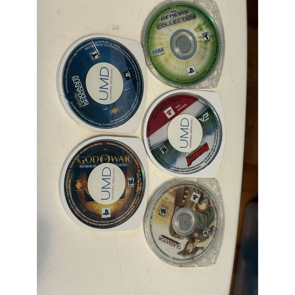 Lot Of 5 PSP Games , Disc‎ Only , Good Condition