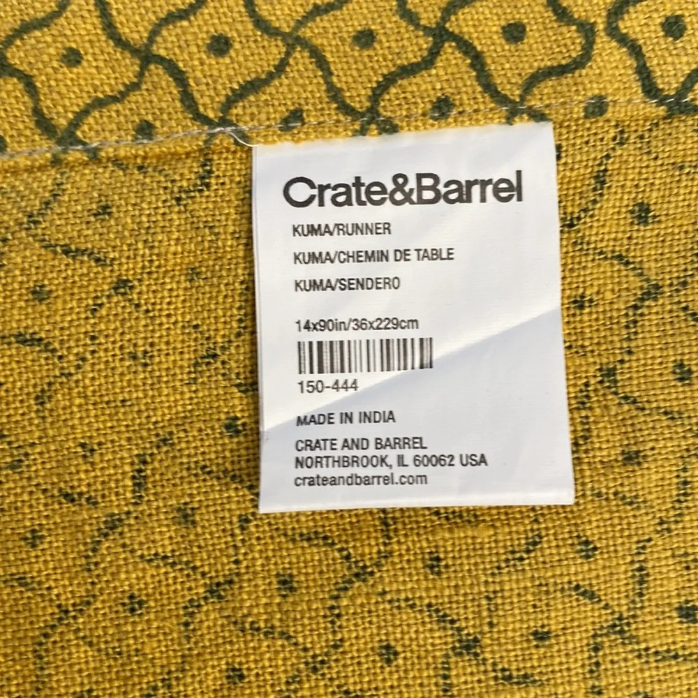 Crate&Barrel gold 100% fading