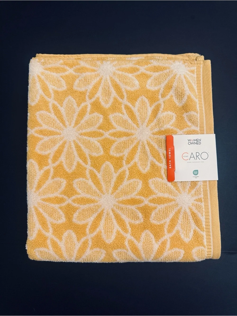 CARO HOME 100% Cotton Bath Towel Set - Kaleidoscope - Honey Blossom