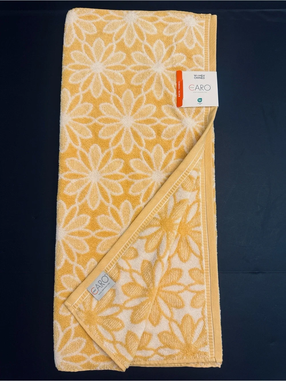 CARO HOME 100% Cotton Bath Towel Set - Kaleidoscope - Honey Blossom