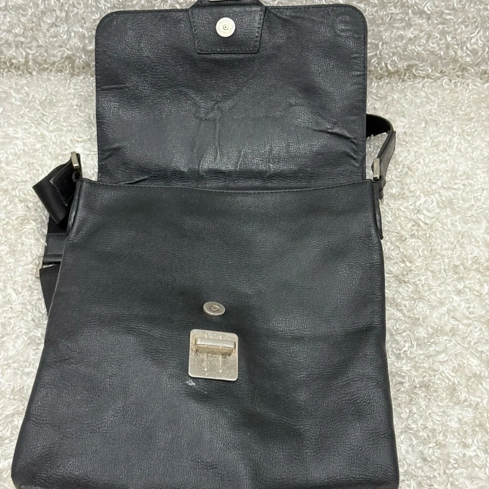 Fendi black leather