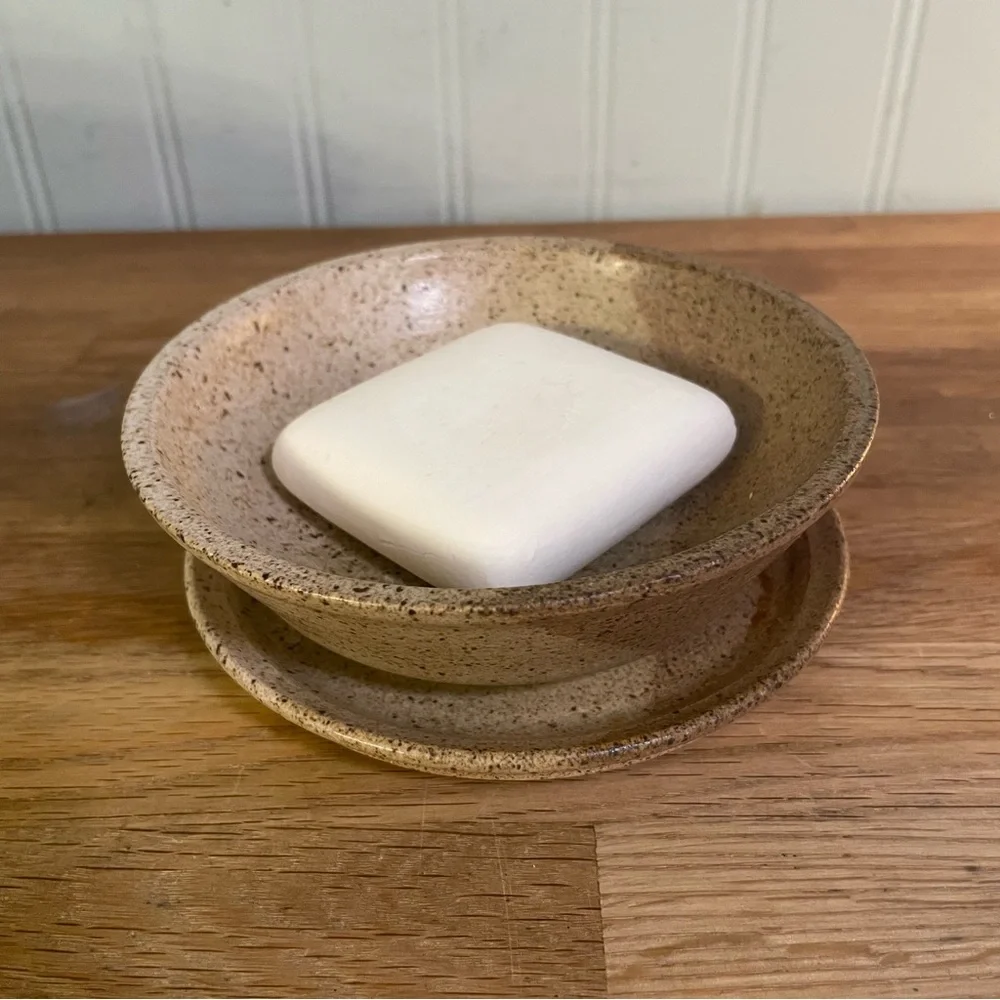 Cedar Creek Craftworks Stoneware Soap Dish Set