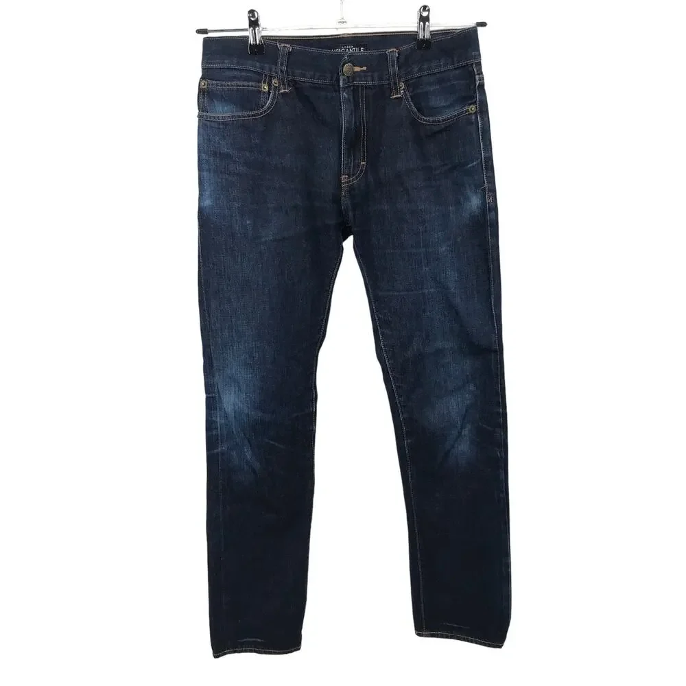 J. Crew Mercantile Dark Wash Slim Straight Jeans Mens 30x32
