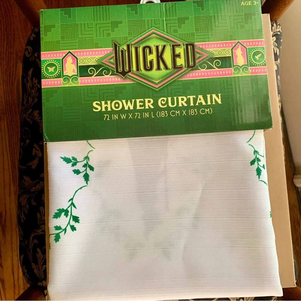 Wicked the Musical Elphaba Fabric Shower Curtain 72x72 IN
