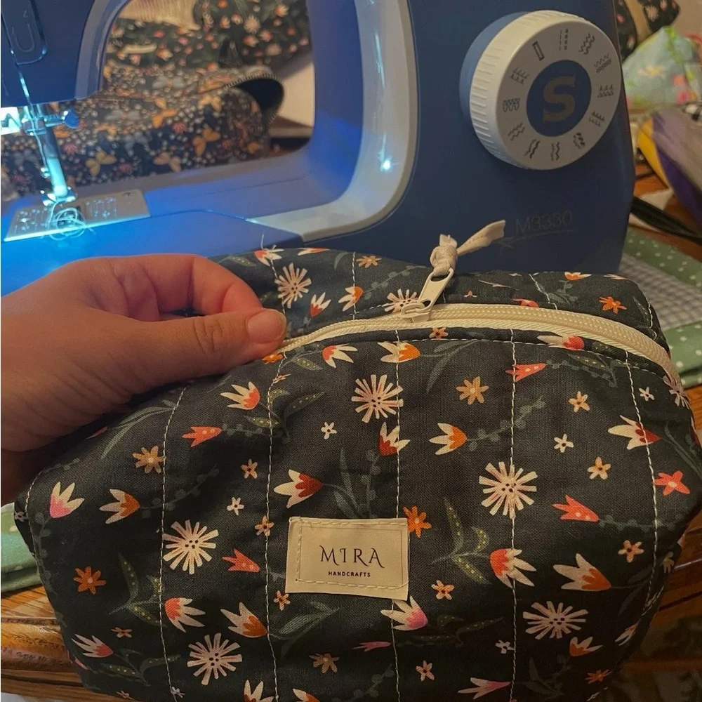 Handmade %100 cotton makeup bags