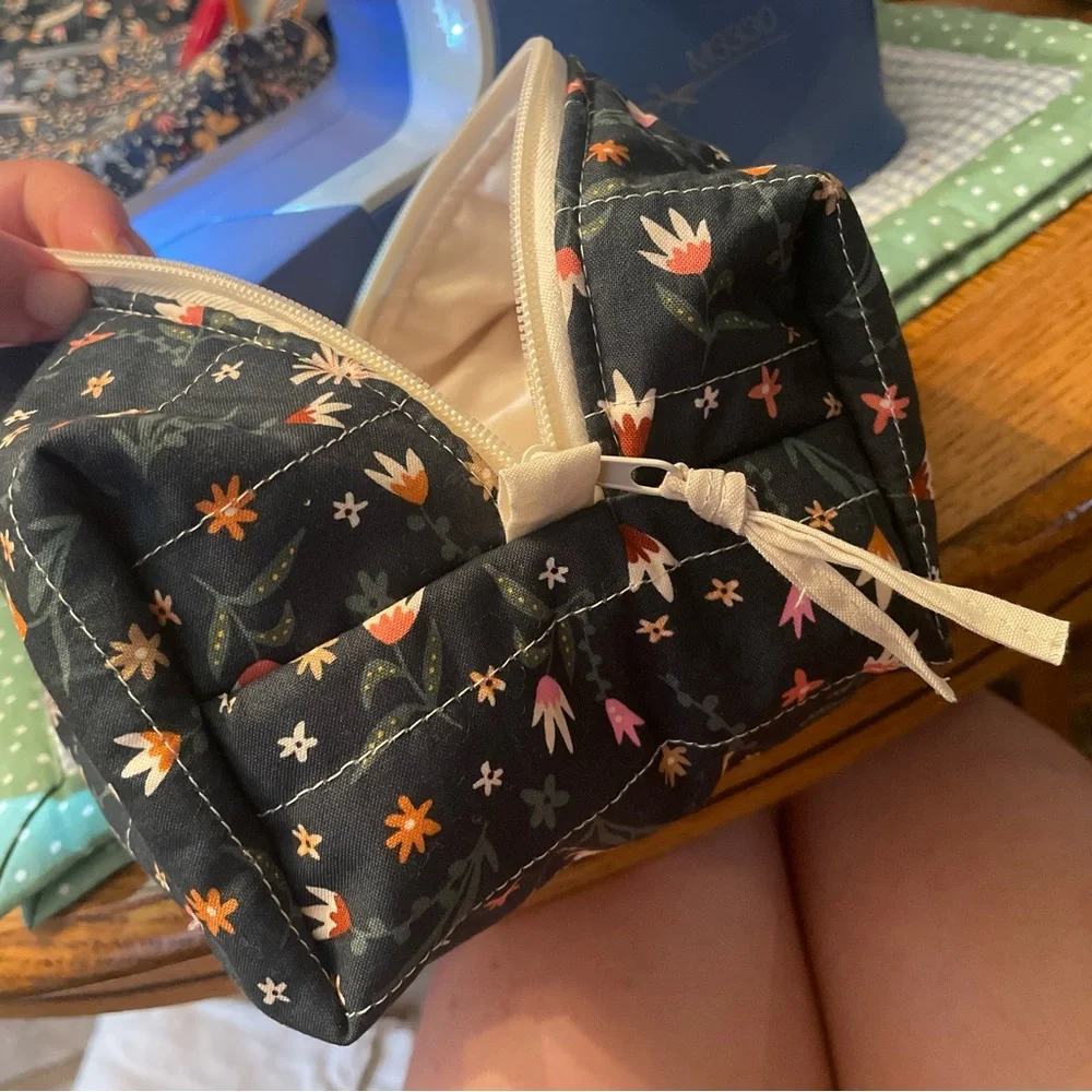 Handmade %100 cotton makeup bags
